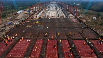 Bilimora station is being prepared with a special design near at Kesli village in Navsari district (@RailMinIndia)