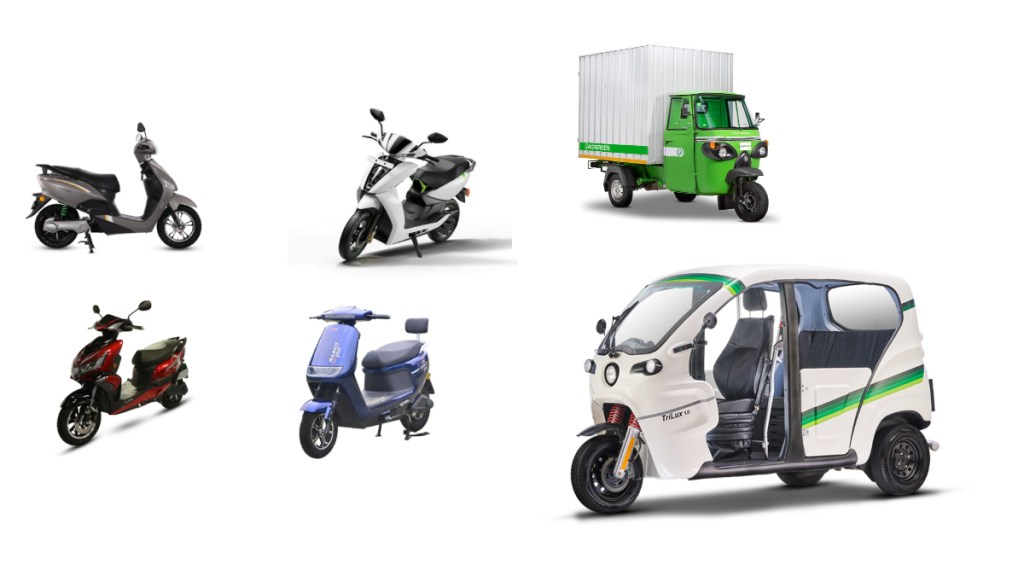 Electric two-wheeler and three-wheeler
