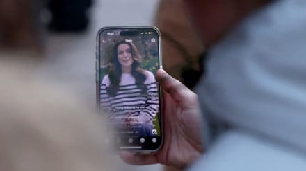 People watched Britain's Catherine, Princess of Wales' announcement about her health (Photo: Reuters)