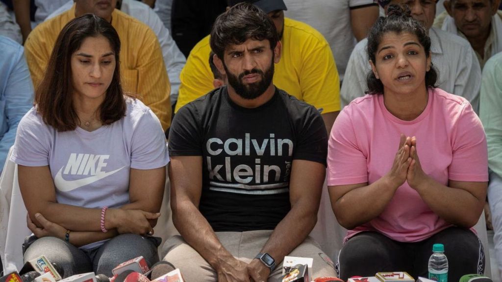 Bajrang Punia, Vinesh Phogat, and Sakshi Malik to skip WFI trials