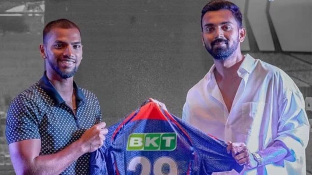 Nicholas Pooran with KL Rahul Nicholas Pooran with KL Rahul