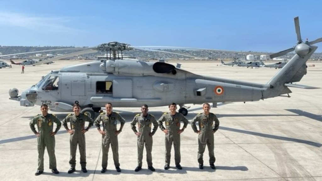 The helicopters are a part of the 24-aircraft FMS contract signed with the US government in Feb 2020. (Image: Indian Navy)