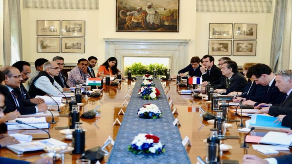 India and France diplomatic dialogue at the Foreign Office Consultations (FOC) on March 5 in New Delhi. (Image: X)