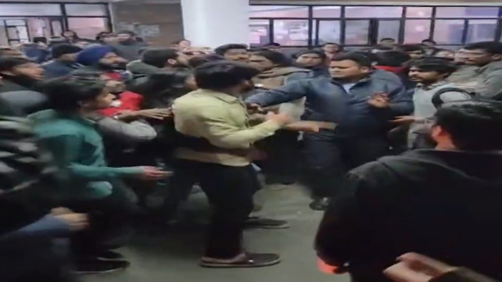 JNU student groups clash over poll committee selection, 3 injured | Video JNU student groups clash over poll committee selection, 3 injured | Video