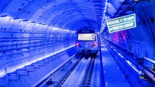 The work for the East-West corridor began in 2009 and tunneling under the Hooghly River started in 2017 (Image/@metrorailwaykol)