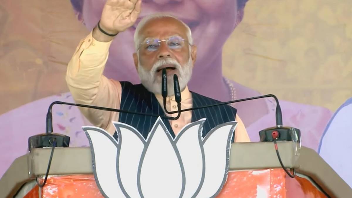 Modi raises Sandeshkhali at Bengal rally Modi raises Sandeshkhali at Bengal rally