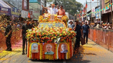 Lok Sabha Elections 2024: LDF accuses PM Modi of 'sidelining' lone Muslim NDA candidate during Kerala roadshow Lok Sabha Elections 2024: LDF accuses PM Modi of 'sidelining' lone Muslim NDA candidate during Kerala roadshow