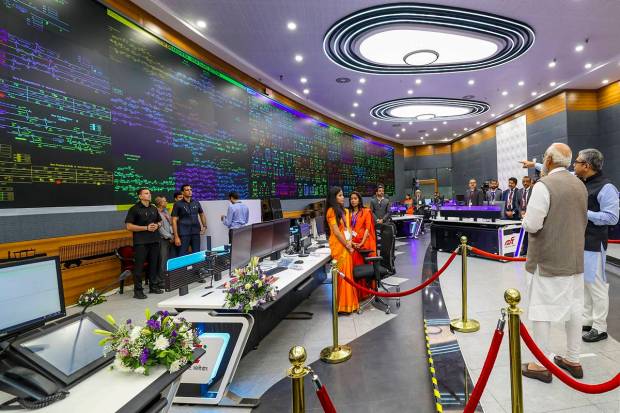 Prime Minister Narendra Modi during foundation stone laying of various projects, in Ahmedabad. (PTI Photo)
