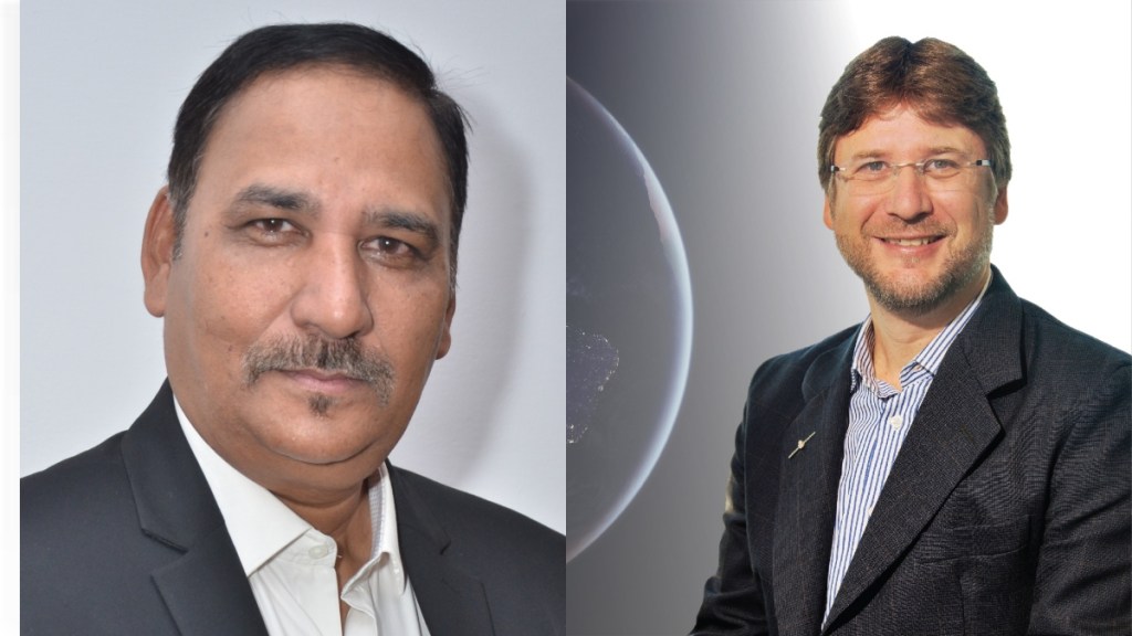 Anil Prakash, DG of SIA-India (Left) Mauro Wajnberg, President of ABRASAT (Right). (Image: X)