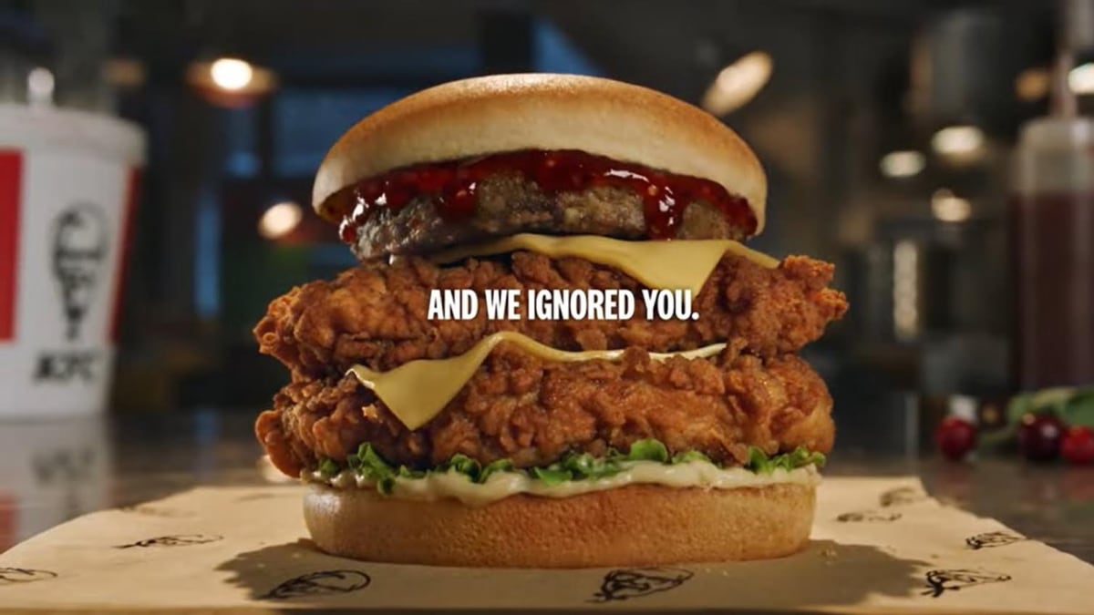 The campaign, ‘We saw you. We heard you. And we ignored you’ by KFC demonstrates how the brand cleverly ignored the customers’ demand