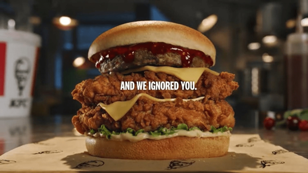 The campaign, ‘We saw you. We heard you. And we ignored you’ by KFC demonstrates how the brand cleverly ignored the customers’ demand The campaign, ‘We saw you. We heard you. And we ignored you’ by KFC demonstrates how the brand cleverly ignored the customers’ demand