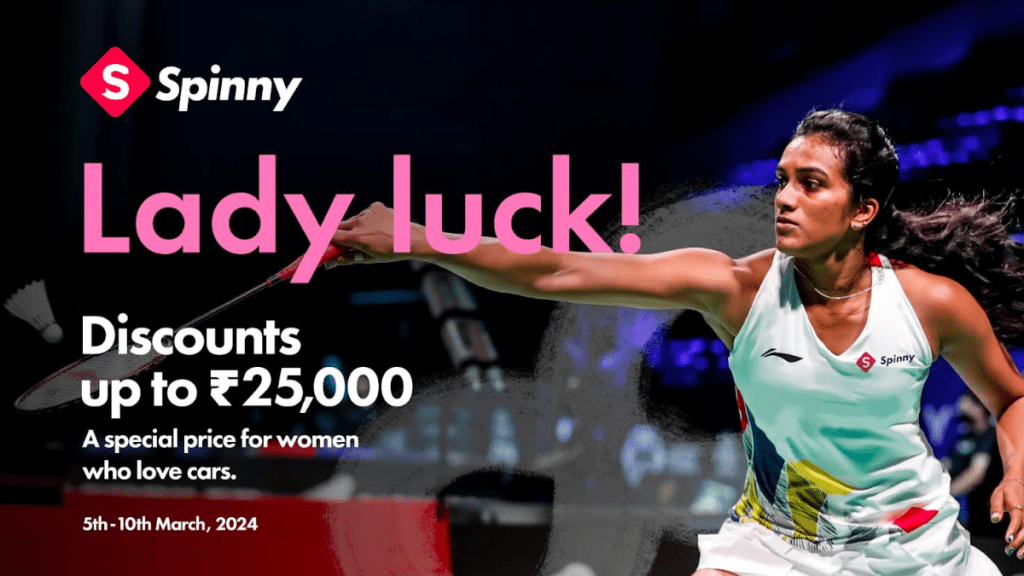 Spinny celebrates its association with PV Sindhu, India’s badminton player and Olympian Spinny celebrates its association with PV Sindhu, India’s badminton player and Olympian