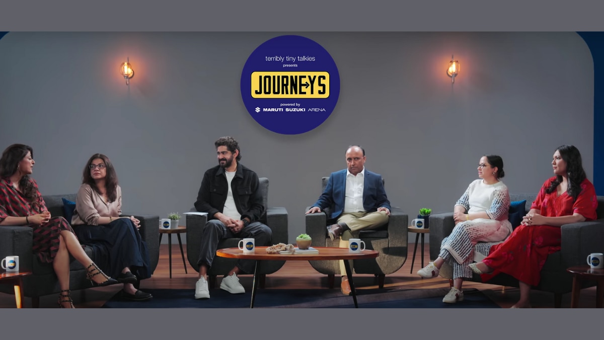 The storytelling platform TTT presents a discussion featuring four women directors - Alankrita Shrivastava, Sonam Nair, Tahira Kashyap, and Tanuja Chandra - hosted by presenter Gaurav Kapur