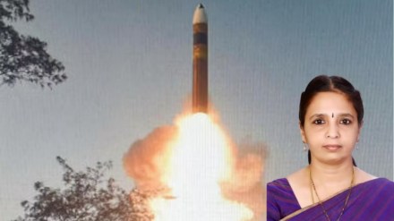 Agni-5 missile and Sheena Rani. (Image: PTI Photo and X/@AreyBangdu)