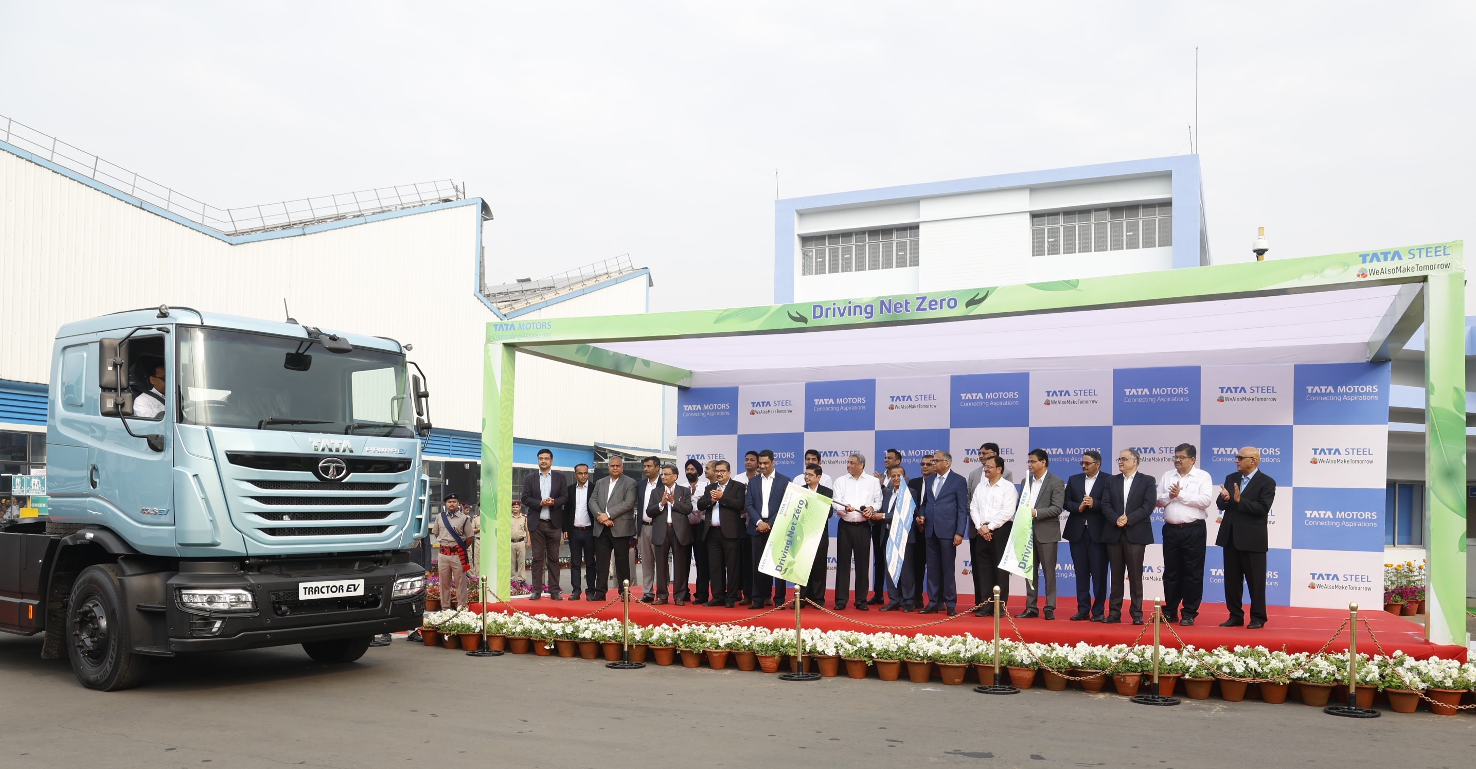 Tata Motors green trucks to Tata Steel