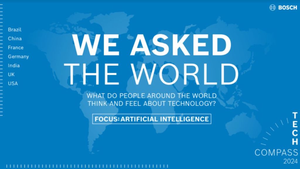 For the survey, people aged 18 and over in seven countries were polled online on behalf of Robert Bosch GmbH