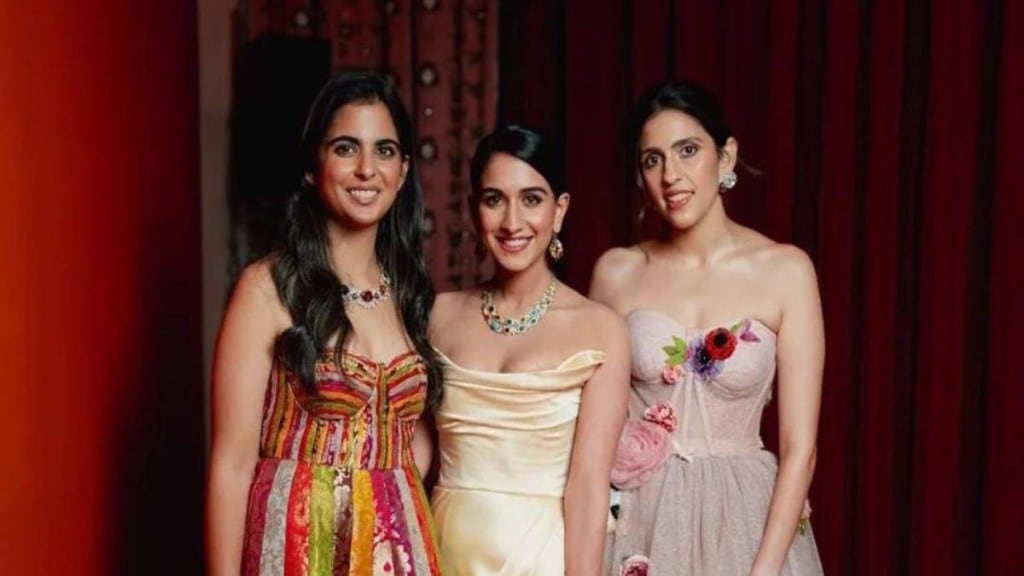 Ambani family, Ambani family women, Radhika Merchant, Isha Ambani, Ambani women, Kokilaben Ambani, Dhirubhai Ambani, Nina Kothari, Nayantara, Deepti Salgaocar, Mukesh Ambani, Isheta Salgaocar, Tina Ambani, Anil Ambani, Nita Ambani, Isha Ambani, Anandita Kothari, Krishna Shah Ambani, Shloka Mehta, Radhika Merchant, Aadiya Piramal