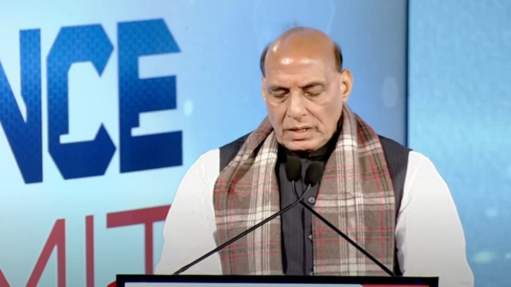 Singh underscored the remarkable growth in India's defence production and exports, citing an increase from Rs 40,000 crore to over Rs 1.10 lakh crore annually. (Image: X)