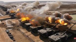 north korea artillery drill