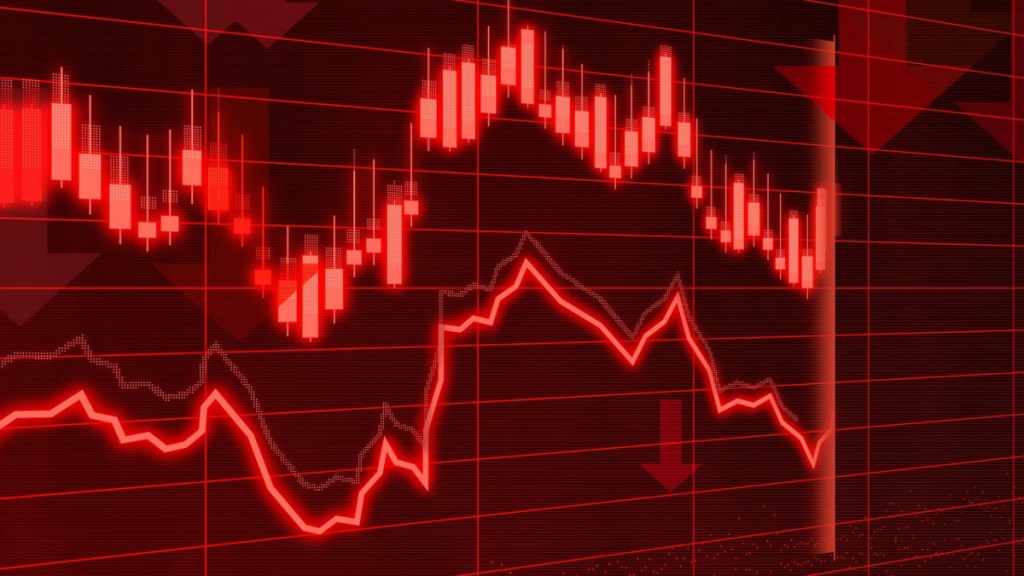 stocks in red stocks in red