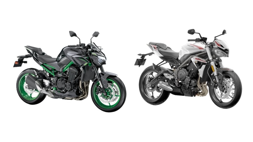 kawasaki z900 vs triumph street triple