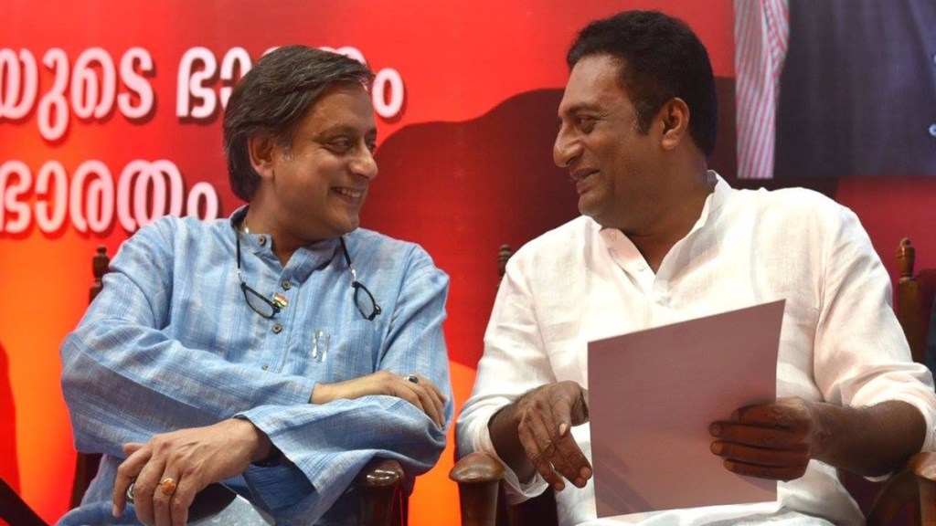 Lok Sabha Elections 2024 | 'It's going to be his term again': Actor Prakash Raj supports Congress's Shashi Tharoor Lok Sabha Elections 2024 | 'It's going to be his term again': Actor Prakash Raj supports Congress's Shashi Tharoor