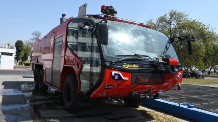 In the images of CFT released by the IAF, 'Indian' and 'Bharat-Panther' is written on these vehicles. (Image: X) In the images of CFT released by the IAF, 'Indian' and 'Bharat-Panther' is written on these vehicles. (Image: X)
