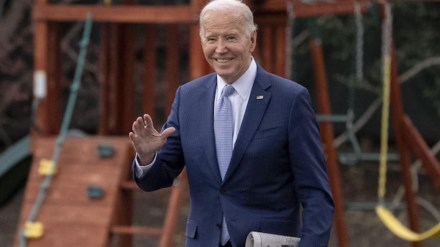 President Joe Biden conducted an aerial survey of the collapsed Baltimore bridge