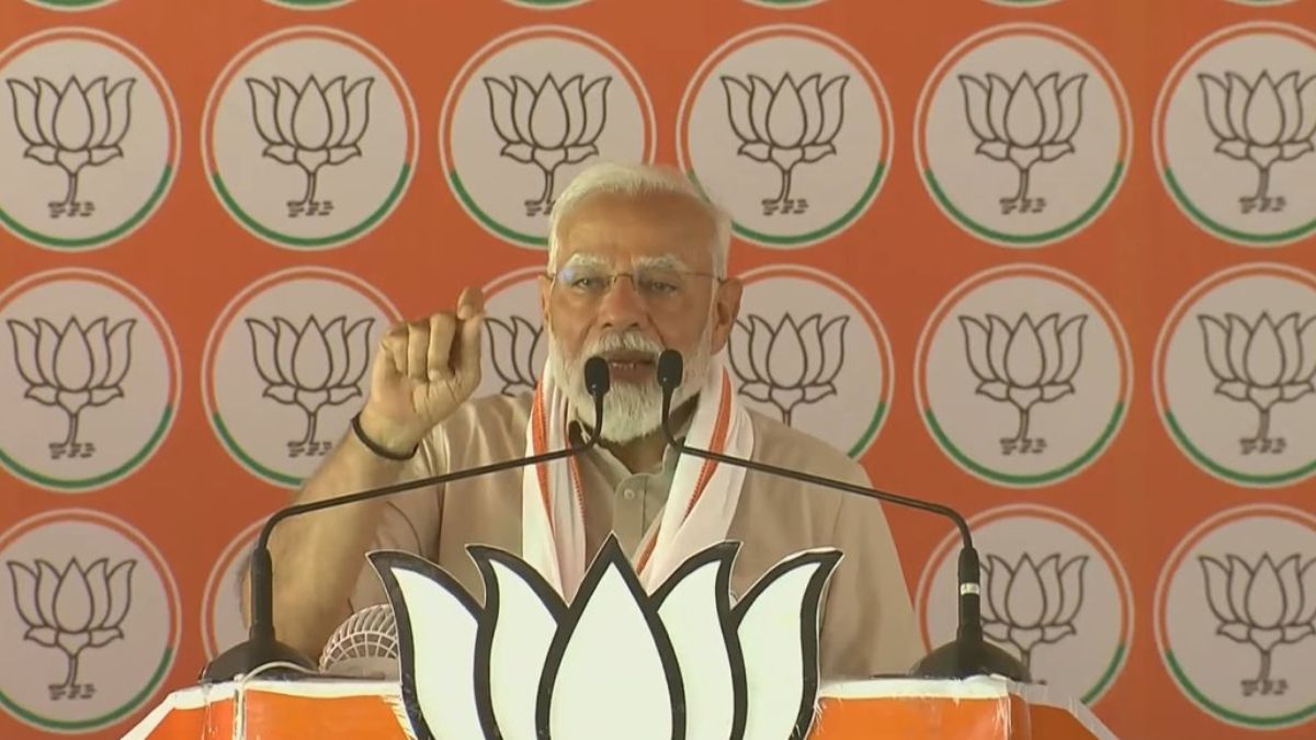 PM Modi at Aligarh rally PM Modi at Aligarh rally