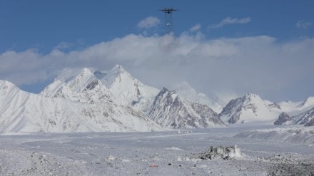 The induction of heavy-lift helicopters and logistic drones has revolutionized the supply chain, ensuring the timely delivery of essentials to personnel. (Image: IAF)