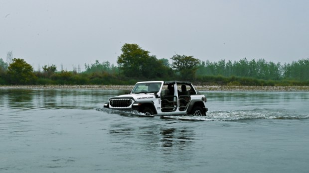Jeep Wrangler water wading
