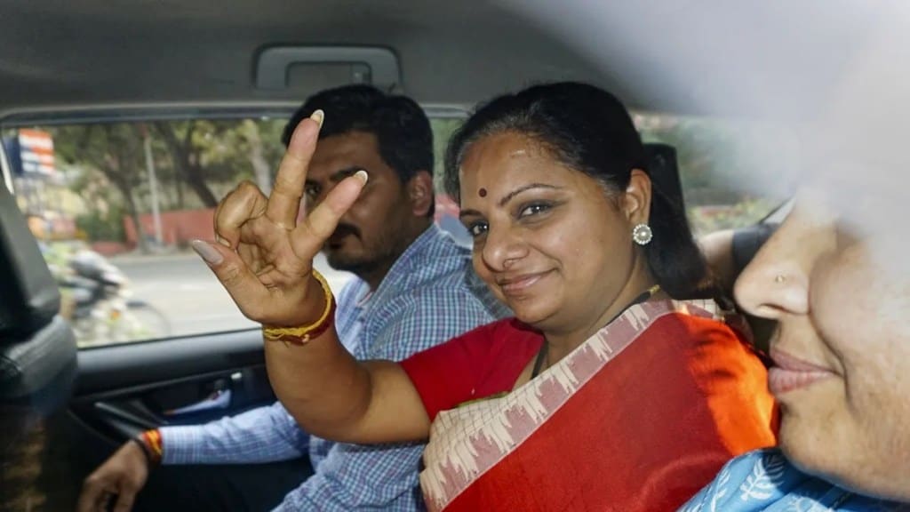 K Kavitha's judicial custody extended till April 23 in liquor policy case