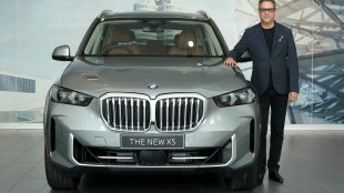 Vikram Pawah, President, BMW Group India with BMW X5