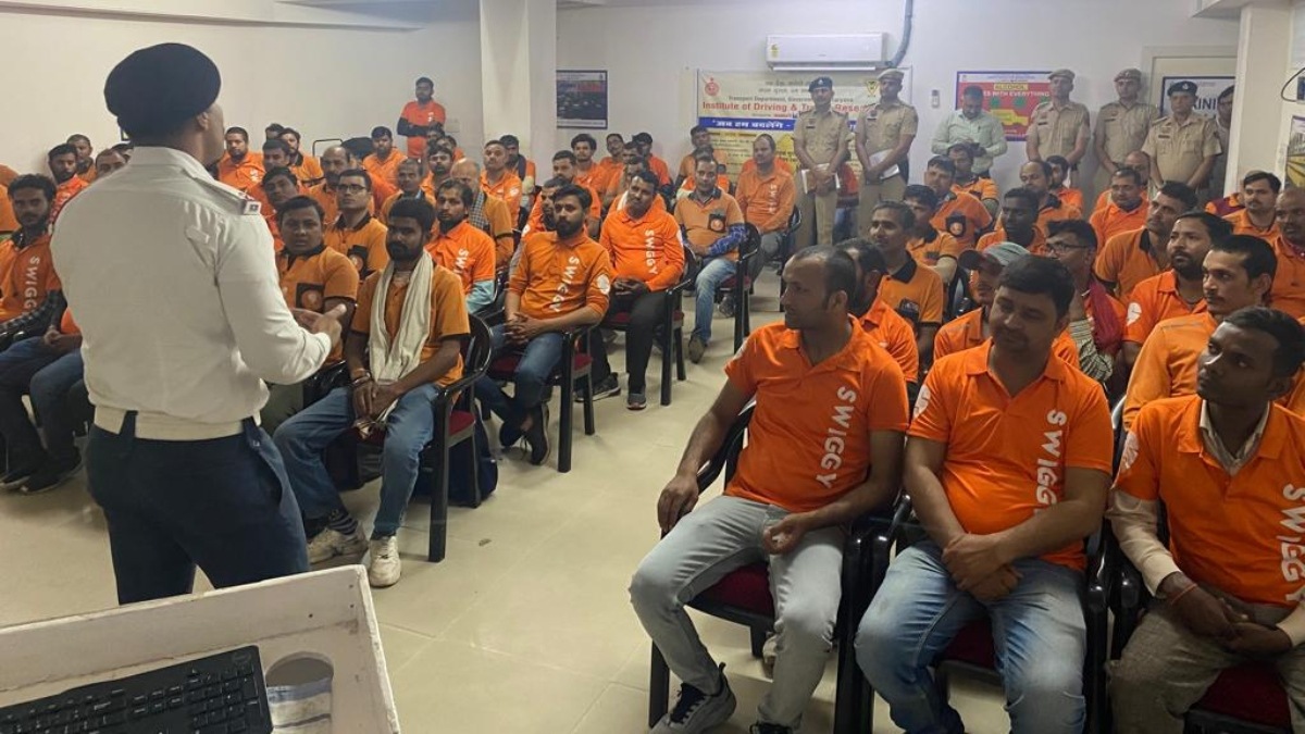 Road safety and traffic awareness workshop in Gurugram