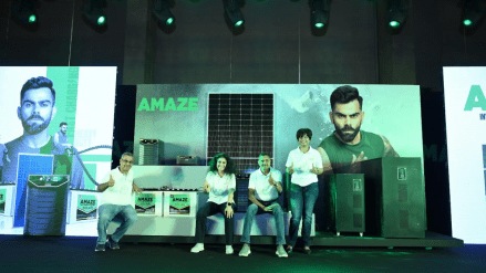 The campaign will feature captivating visuals and videos showcasing Virat Kohli's commitment to readiness and performance, highlighting the reliability and efficiency of Amaze's inverter batteries. The campaign will feature captivating visuals and videos showcasing Virat Kohli's commitment to readiness and performance, highlighting the reliability and efficiency of Amaze's inverter batteries.