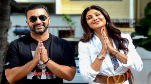 In this Tuesday, June 8, 2021 file photo, actor Shilpa Shetty with husband and businessman Raj Kundra, in Mumbai.
