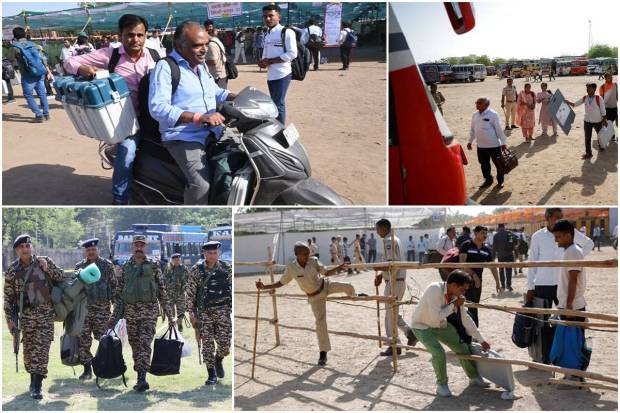 The second phase of the Lok Sabha elections 2024 is scheduled for April 26 (Friday). Spread across 13 states and union territories, the phase will witness voting in 89 constituencies. The general election commenced on April 19. 109 constituencies participated in the first phase.  Lok Sabha elections are being held between 19 April and 1 June 2024 in seven phases, to elect 543 members of the Lok Sabha. On 4 June 2024, the votes will be counted, and the results will be announced.In history, this is the largest-ever election. It surpassed the 2019 Indian general poll. The polls will last 44 days, second only to the 1951–52 national elections. Prime Minister Narendra Modi is running for a third consecutive term.Around 970 million people out of a population of 1.4 billion are qualified to vote.Here are some photos of how the preparations are going on. Have a look: