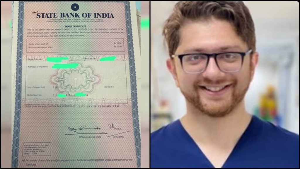 SBI Shares, SBI Shares value, SBI Shares value today, shares price, SBi shares news, Chandigarh doctor shares, chandigarh doctor finds sbi shares