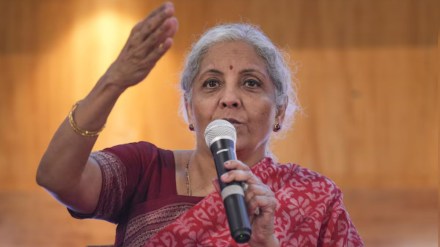 Union Finance Minister at an event in Mumbai organised by the Bombay Stock Exchange Union Finance Minister at an event in Mumbai organised by the Bombay Stock Exchange