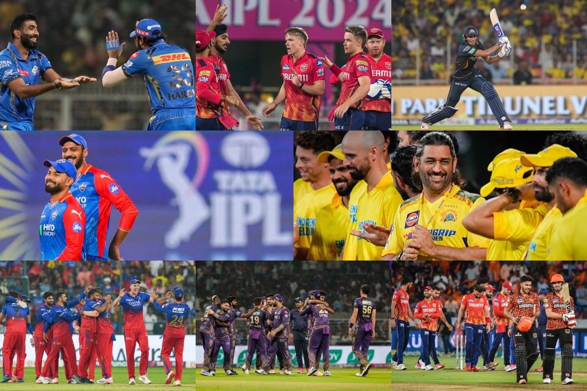 IPL 2024 Teams Performance KKR SRH RR RCB CSK DC LSG GT PBKS M