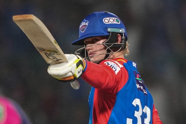 Jake Fraser-McGurk smashed the fastest fifty, scoring 65 runs off just 15 balls in a match against SRH at Arun Jaitley Stadium on April 20. (PTI Photo)