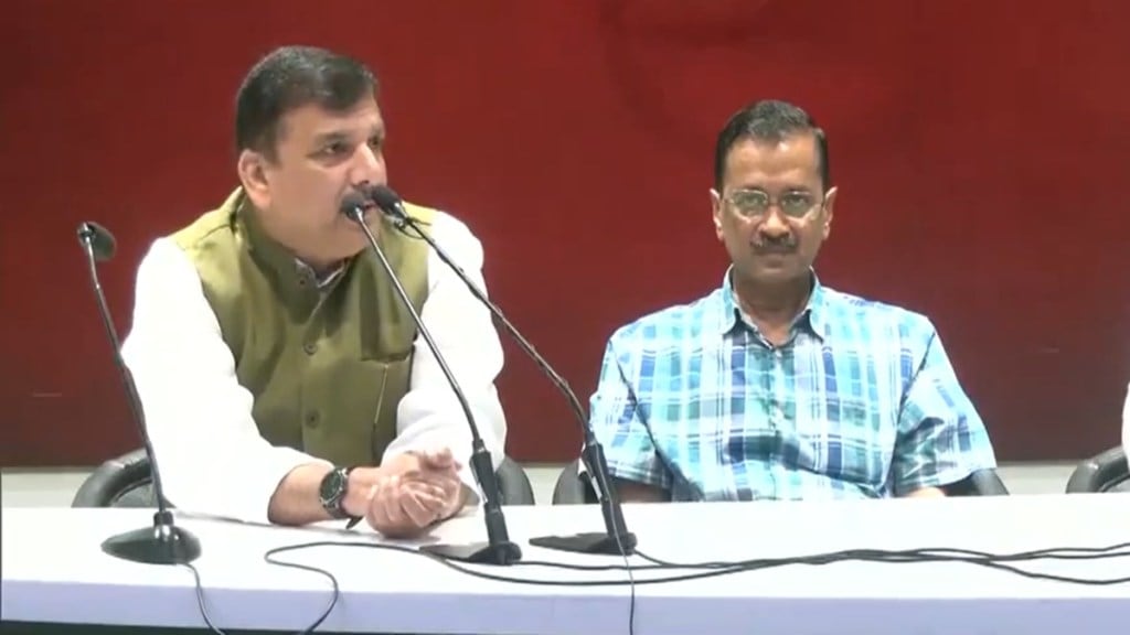 Kejriwal evades questions on Swati Maliwal, Sanjay Singh invokes Revanna, Manipur incident