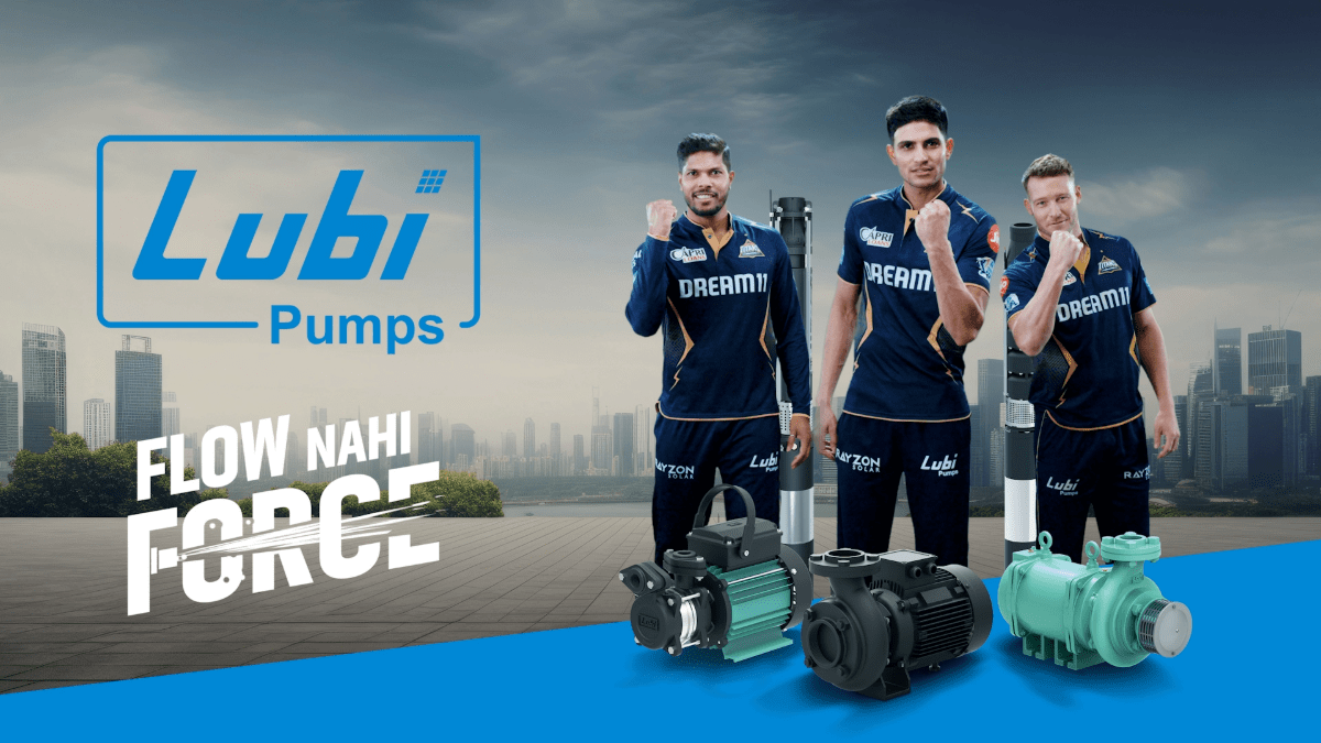 The twist captures the essence of Gujarat Titans’ partnership with Lubi Pumps and propels their success while they perform The twist captures the essence of Gujarat Titans’ partnership with Lubi Pumps and propels their success while they perform