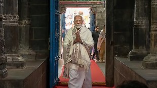 Prime Minister Narendra Modi arrives to offer prayers at Bhagwati Amman Temple, in Kanyakumari, Tamil Nadu, Thursday, May 30, 2024. (PTI Photo)