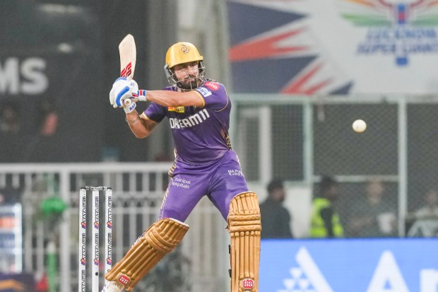 Ramandeep Singh of KKR boasts the best strike rate of 416.66. He achieved this feat by scoring 25 runs off just 6 balls against LSG in a match at Ekana Stadium on May 5. (PTI Photo)