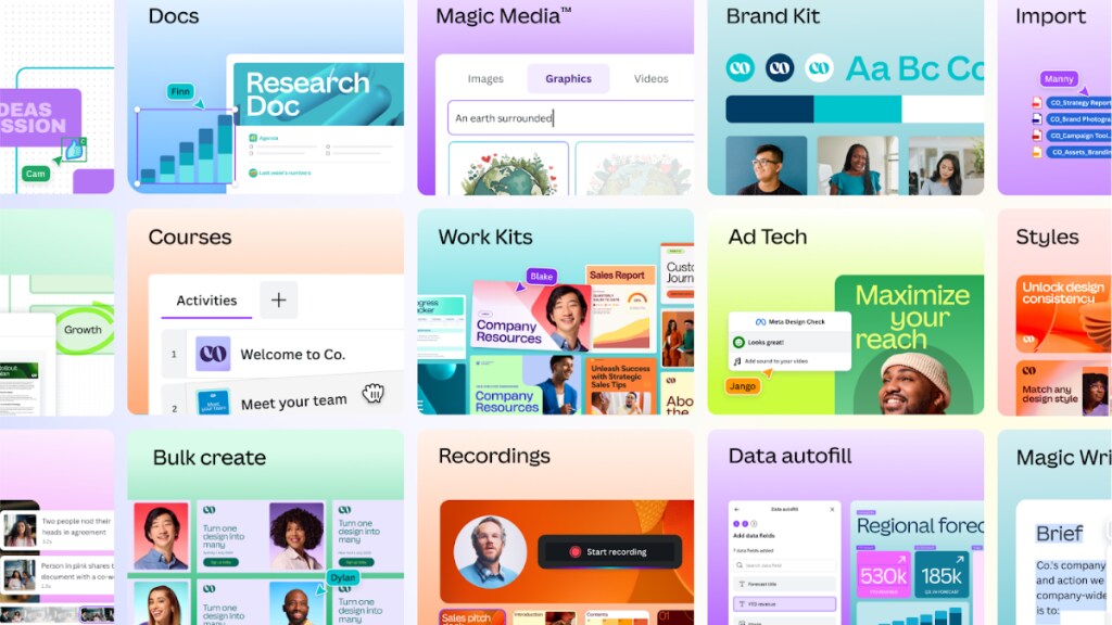 One of the key highlights is the introduction of Canva Enterprise, a subscription service tailored for large organisations.