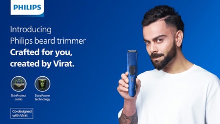 Powered by Durapower technology, the trimmer withstands extended grooming sessions and lasts longer than conventional trimmers