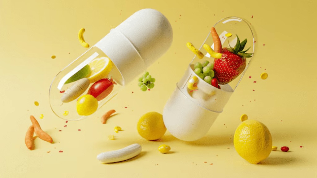 Brands such as Plix, Oziva, HK Vitals, Muscleblaze, Bold Care, and POD Nutrition offer a range of supplements including protein powders, weight loss drinks, multivitamin capsules or tablets, sexual wellness supplements, and protein bars, among others.