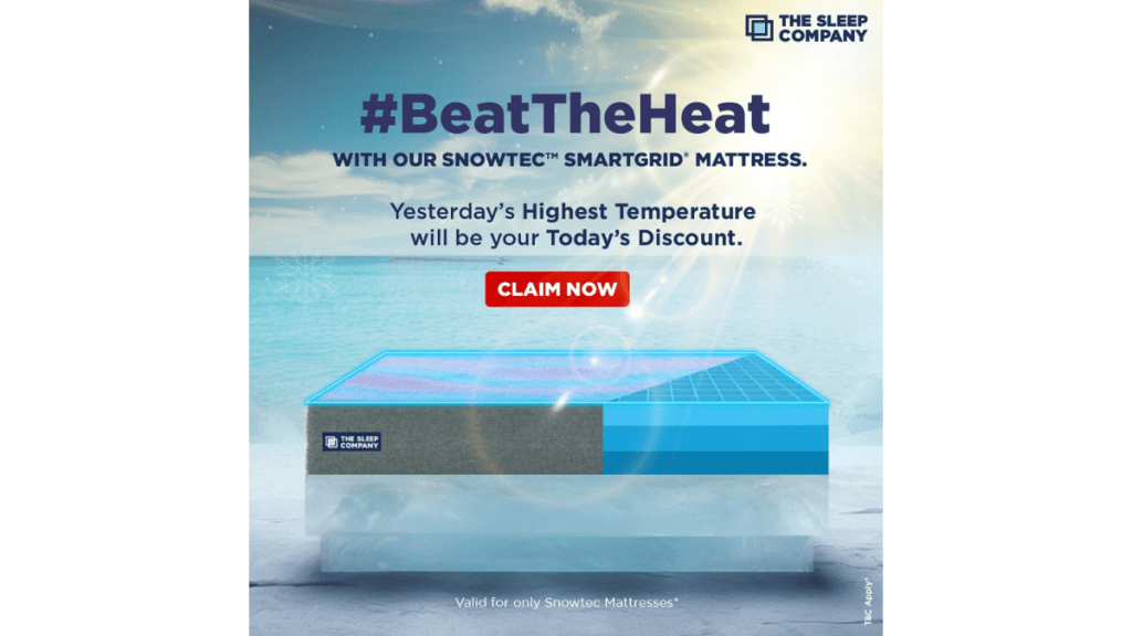 Through this, the company is offering discounts based on the previous day’s highest temperature Through this, the company is offering discounts based on the previous day’s highest temperature