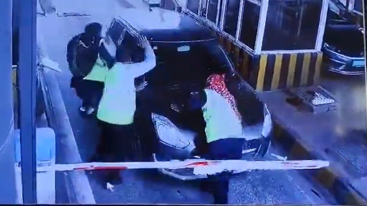 Caught on camera: Car hits, runs over woman at toll plaza on Delhi ...